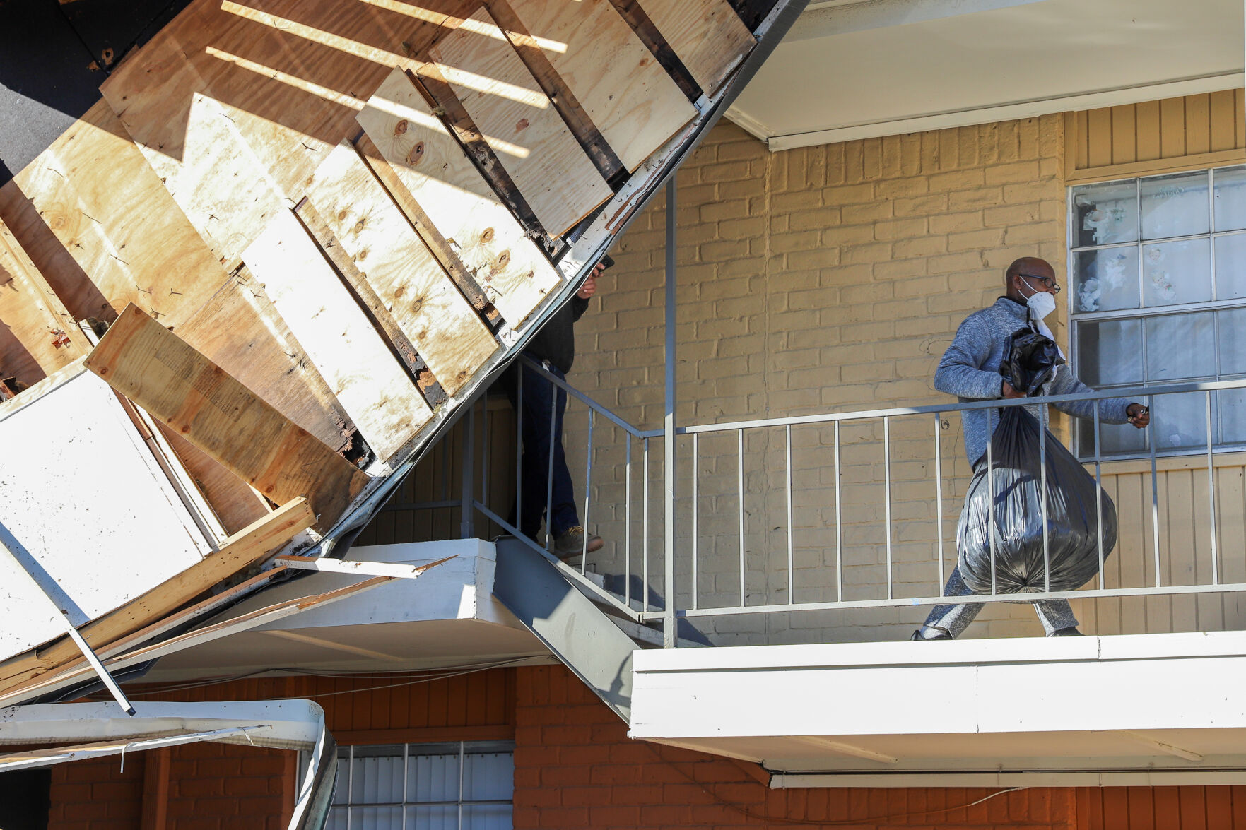 Photos: EF2 tornado in Arlington leaves roof damage, collapsed buildings in its wake